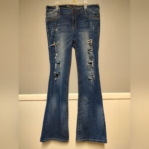 Distressed Blue Women's Jeans